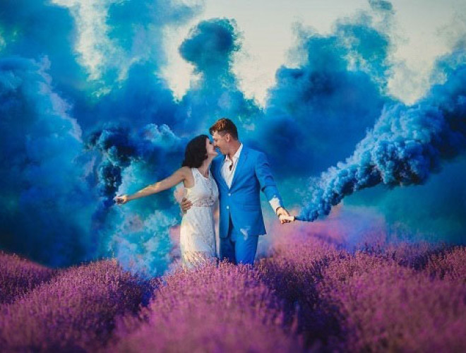 Цветной дым, дымовые шашки, факелы для свадьбы Мелитополь (5)